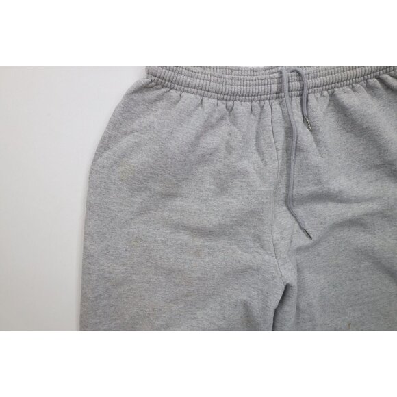 Vtg 90s Starter Mens Medium Distressed Cuffed Sweatpants Joggers Heather Gray - Picture 7 of 15
